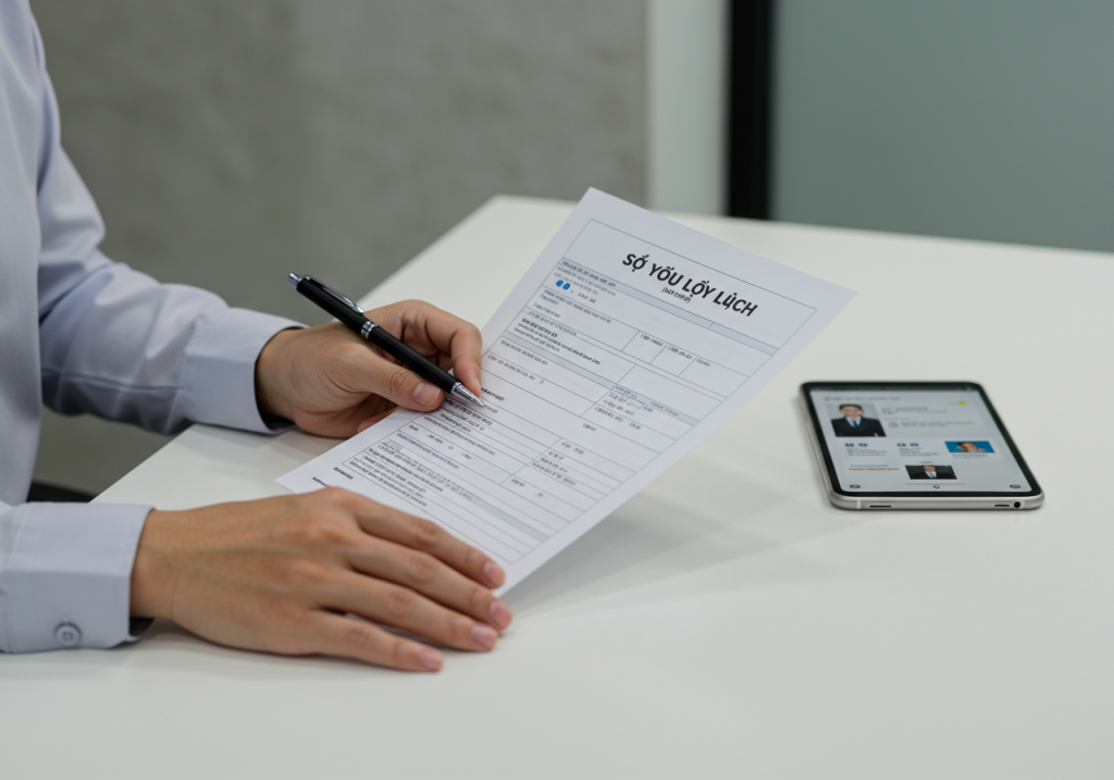 cách ghi sơ yếu lý lịch