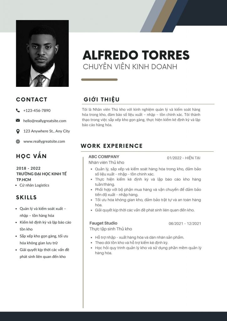 cv nhân viên kinh doanh